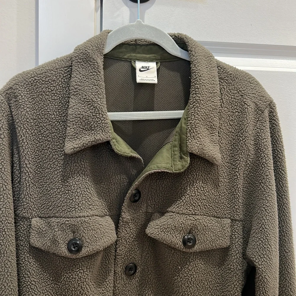 Nike Men’s Sherpa Shirt Jacket‎ - Picture 2 of 5